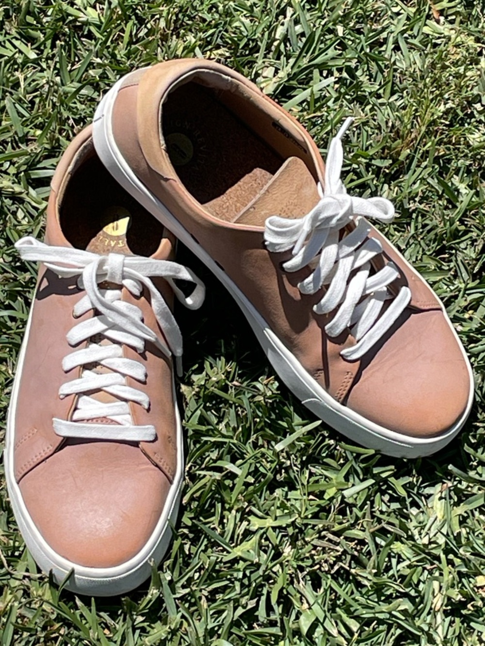 Revitalign Leather Lace-Up Sneakers